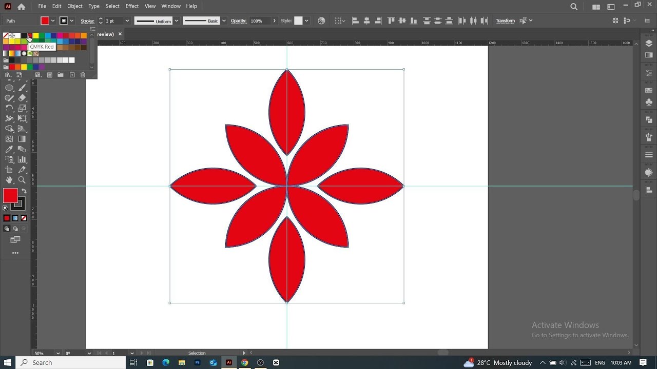 How to use shape builder tool illustrator and rotate tool