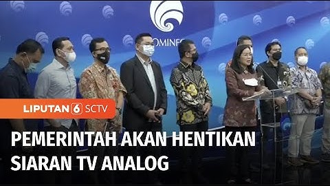 Siap-siap! Pemerintah Bakal Hentikan Siaran TV Analog di Jabodetabek pada 5 Oktober 2022 | Liputan 6