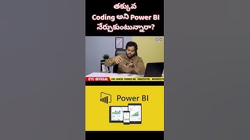 తక్కువ Coding | Best data science training institute in Bangalore with placement #powerbi #bi