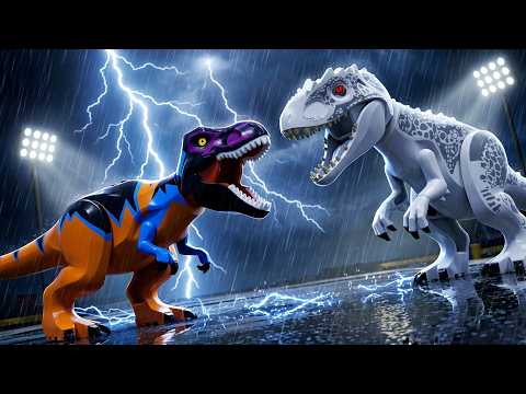 T REX OMEGA vs INDOMINUS REX no LEGO Jurassic World