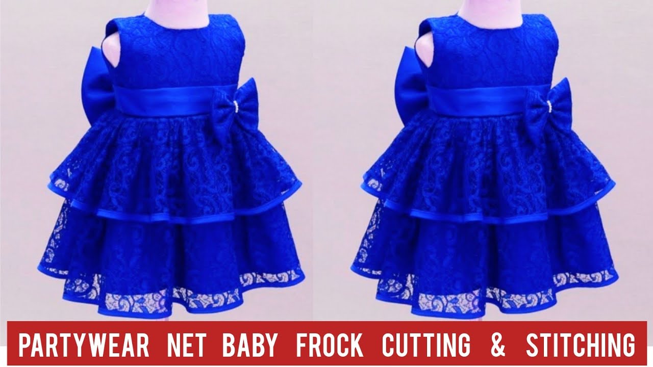 Diy:Baby multi layered net Frock Cutting and Stitching tutorial in just 10  minutes👉part 1 - YouTube