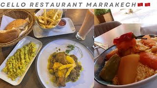 Cello  Restaurant Vlog//Where To Find Affordable & Tasty Food In Marrakech 🇲🇦
