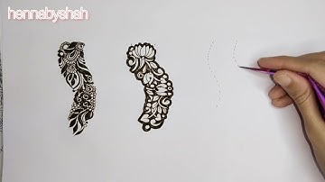 Henna Ideas| learn Negative filling henna design| hennabyshah
