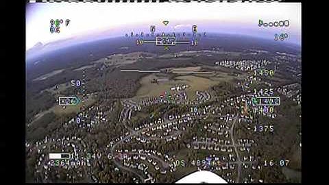 Narrated FPV flight 1.3ghz video VAS Crosshair