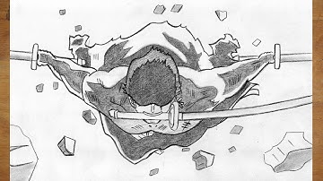How to Draw Zoro [King of Hell] - Tutorial Step-by-Step!