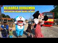 Keluarga DORAEMON Diperlintasan Kereta Api