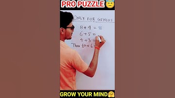 Pro Puzzle For Genius 🤗 || Maths Magic #shorts #mathstricks #mathsmagic #puzzles #protricks
