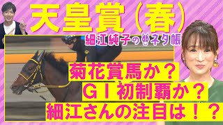 「さらにもう一段階上がっている！」テーオーロイヤル、ドゥレッツァ、タスティエーラ・・・天皇賞(春)ＧⅠを元ジョッキーの細江純子さんが徹底解説！＜細江純子のネタ帳＞
