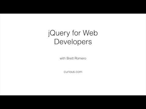 jQuery For Web Developers
