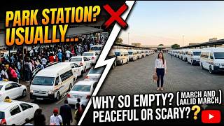 Johannesburg's Busiest Taxi Rank Looks Like a Ghost Town