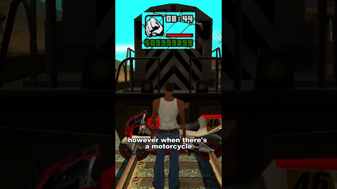 IF YOU GET HIT BY A TRAIN AND A MOTORCYCLE IN GTA GAMES