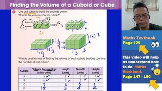 P5 2020 [TB Guide] Ch 5, Volume, FindingTheVolumeOfCuboidOrCube TB Pg 125-127