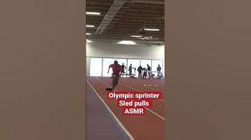 Olympic sprinter ASMR sled pulls #asmr #athletics