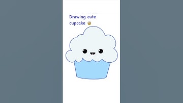 Cute Cupcake Procreate drawing Easy to draw #shorts #art #tutorial #drawing #cupcake #cute #kawaii