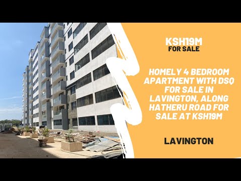 Homely 4 bedroom Apartment with DSQ for sale in Lavington, along Hatheru Road for Sale at Ksh19M