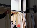 Suction Cup Invisible Drying Rack! No drilling, just pull and use. Perfect for small spaces! 👕✨