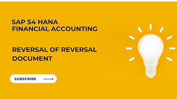SAP FI - Transaction | Reversal of Reversal Document | Transaction Code FBR2