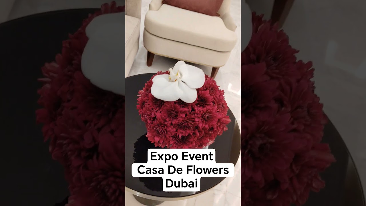 Beautiful Centerpieces and Flower Stand for Expo Dubai 