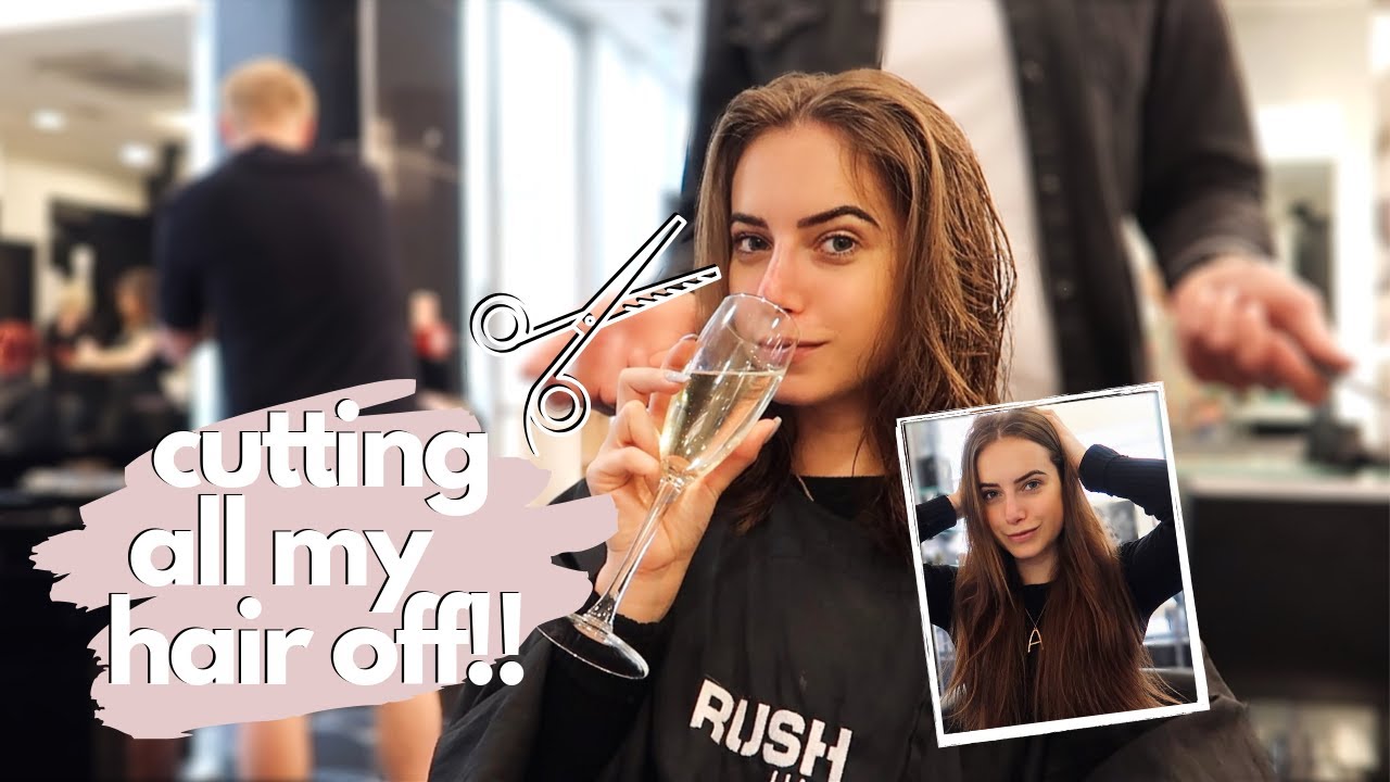 CUTTING ALL MY HAIR OFF!! | @ames.ro