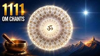 🕉️ 1111 OM Chants   Mandala: Angelic Portal for Manifestation & Alignment | 6 Hours Deep Meditation