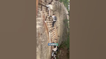 This climb is NOT what it looks like 💀 #funny #twist