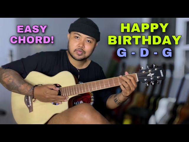 Chord Gampang (Happy Birthday) Guitar Tutorial Easy Chord class=
