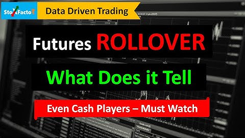 Futures monthly Rollover data tells near term trend in the stock and market. How do I read it?