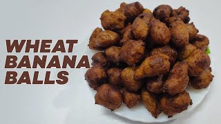 Wheat Banana Balls | Crispy & Sweet Banana Snacks | Recipe to make at home | HOME COOKING CRAFTS
