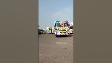 Krishna👑Bus Mass Entry in Tiruchengode  || subscribe🙏 Please#shorts#privatebus#tiruchengode