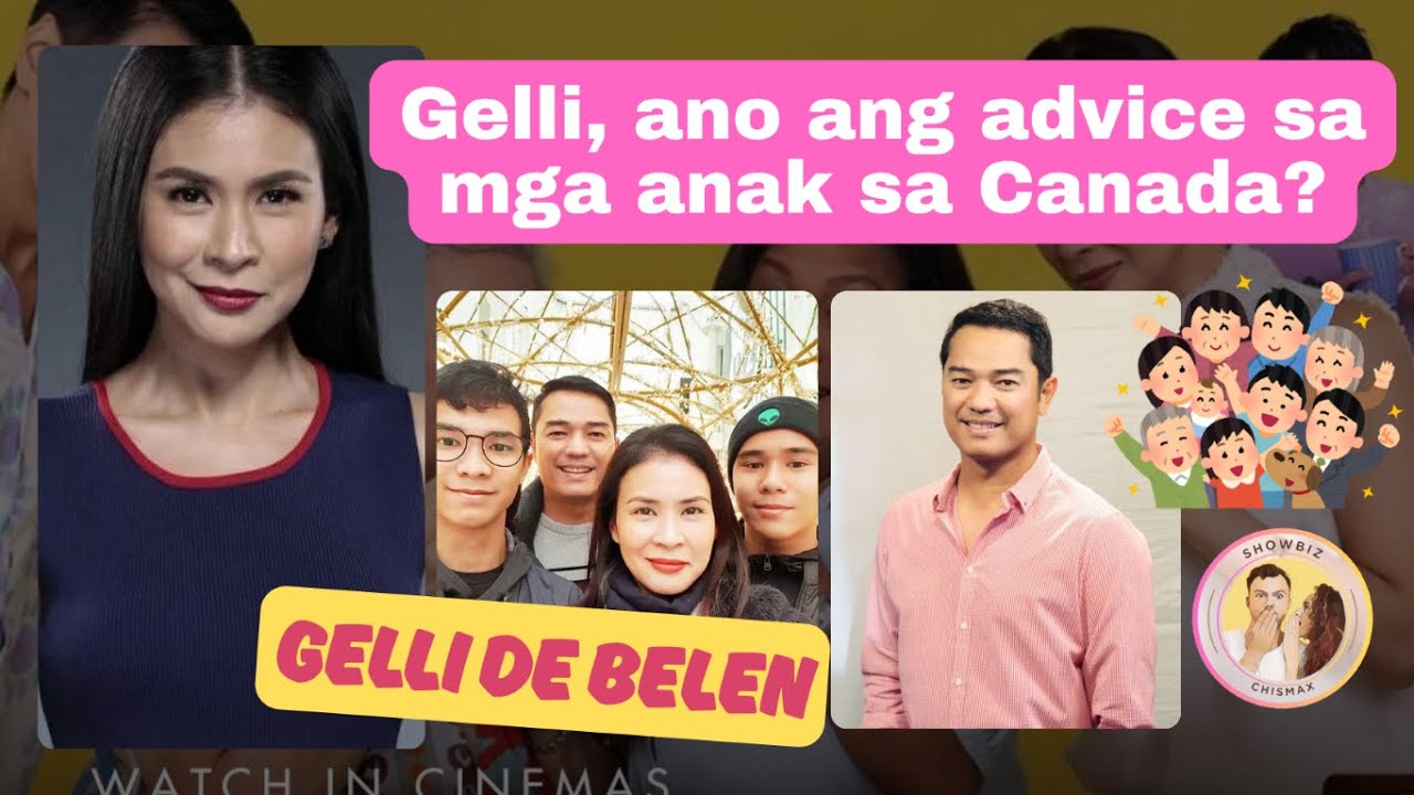 Gelli de Belen's advice to two sons in Canada 