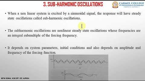 MOD 5.2 CHARACTERISTICS OF NON-LINEAR SYSTEM