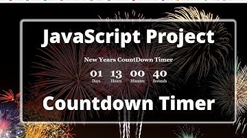 Build Countdown Timer With Javascript, HTML, And CSS | JavaScript Projects