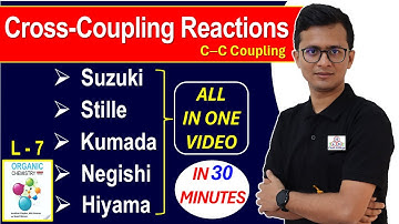 5 Cross-Coupling Reactions || Suzuki, Kumada, Stille, Negishi, Hiyama Reactions || NET GATE SET JAM
