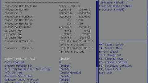 Supermicro X11DAi-N BIOS 2.1 Xeon Gold 6134