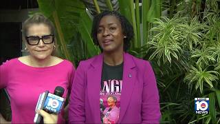 Byron Donalds, Angie Nixon meet with potential voters in South Florida