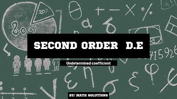Second order D.E (Undetermined Coefficients) part 3