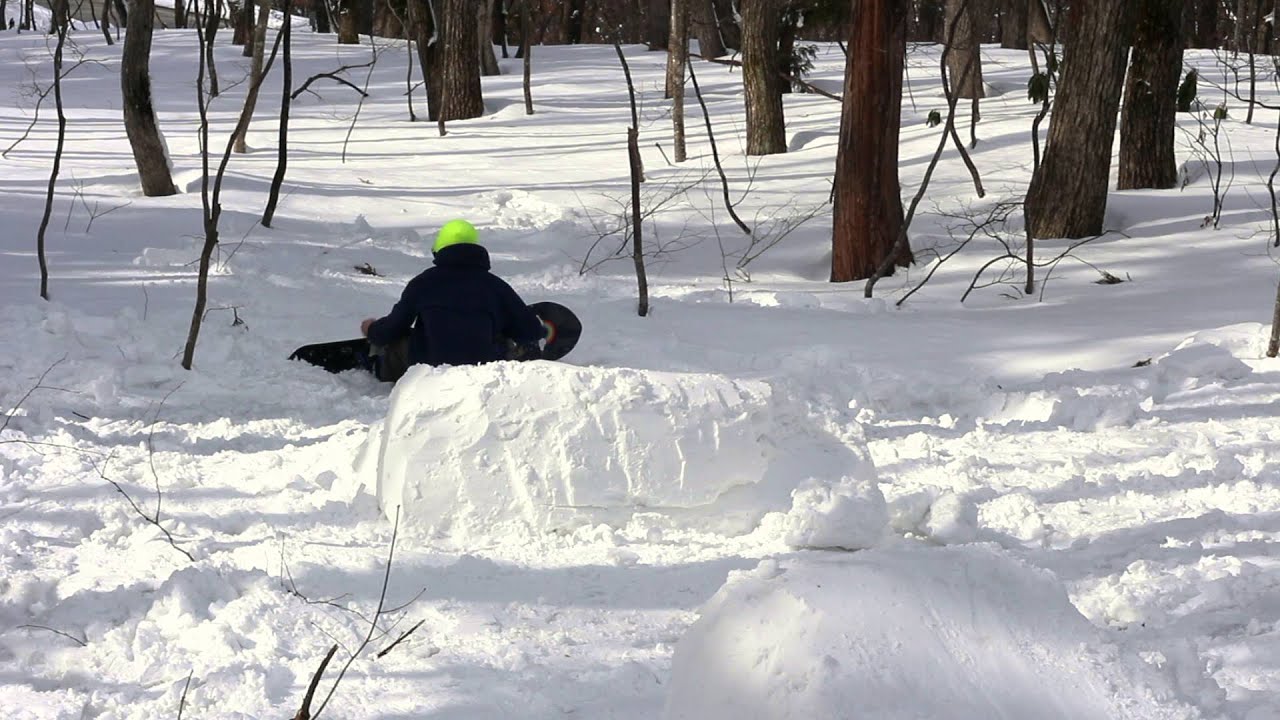 Backyard Snowboard Setup in Japan YouTube