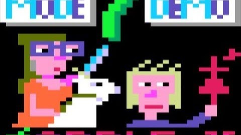 AppleII 8k Lores Mode7 Demo