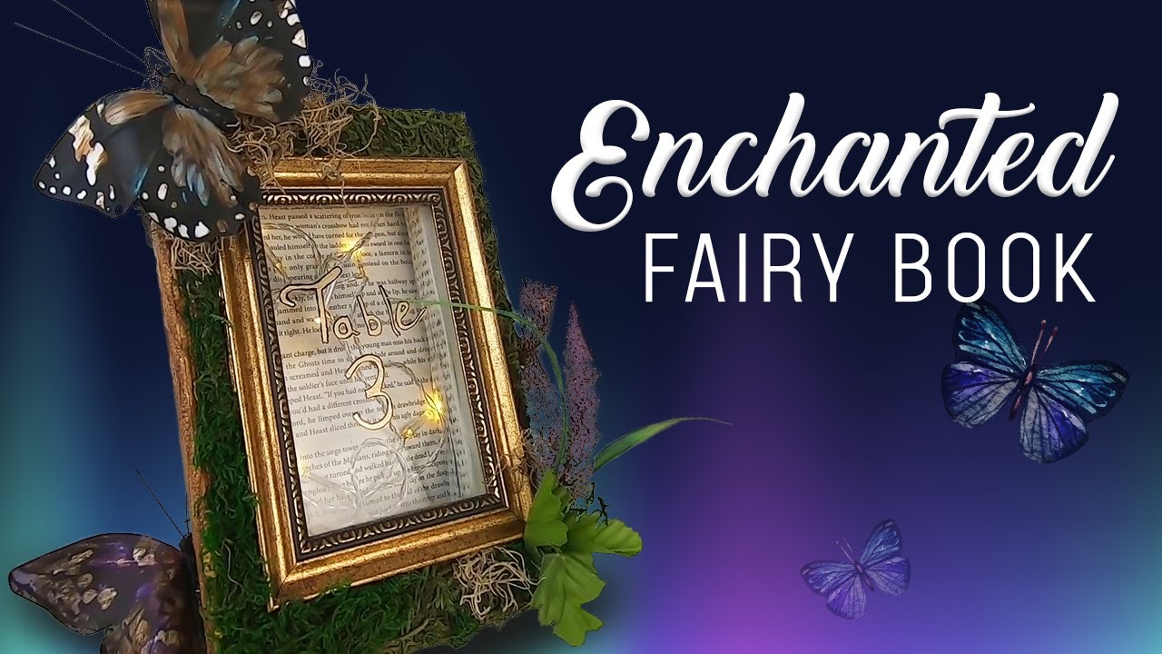 Enchanted Fairy Book DIY / Woodland Party Decor / Dollar Tree