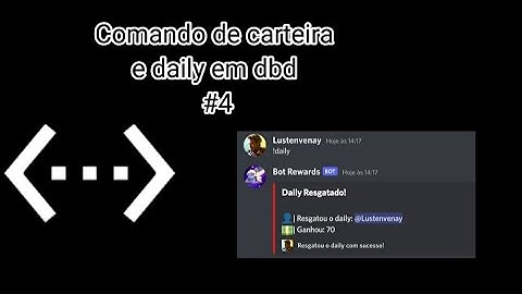 Comando de daily e carteira em dbd | #4