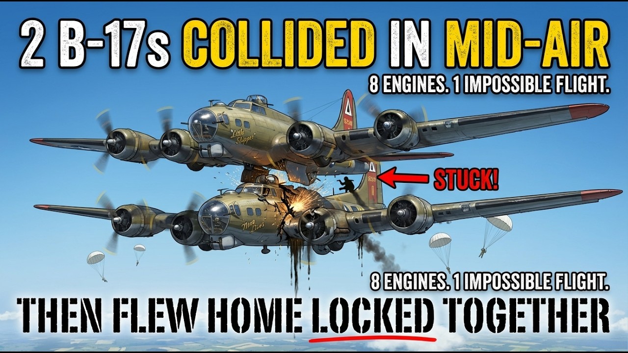 When Two B 17 Bombers Collided And Flew Home Locked Together In WWII when-two-b-17-bombers-collided-and-flew-home-locked-together-in-wwii