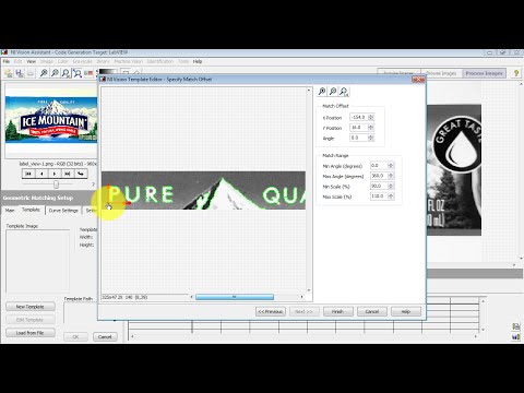 NI Vision: Find Reference Feature (Geometric Matching)