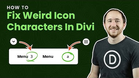 How To Fix The Number 3 Or Letter a Showing In The Divi Menu