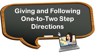 Giving and Following One-to-Two Step Directions | English Reading | Teacher Beth Class TV