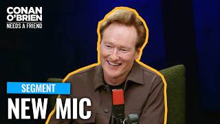 Conans Audio Engineer Surprises Him With A New Microphone Conan Obrien Needs A Friend