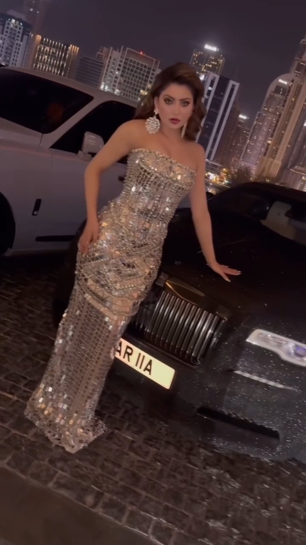 Urvashi Rautela FLAUNTS her custom made diamond-studded birthday dress #urvashirautela #shorts