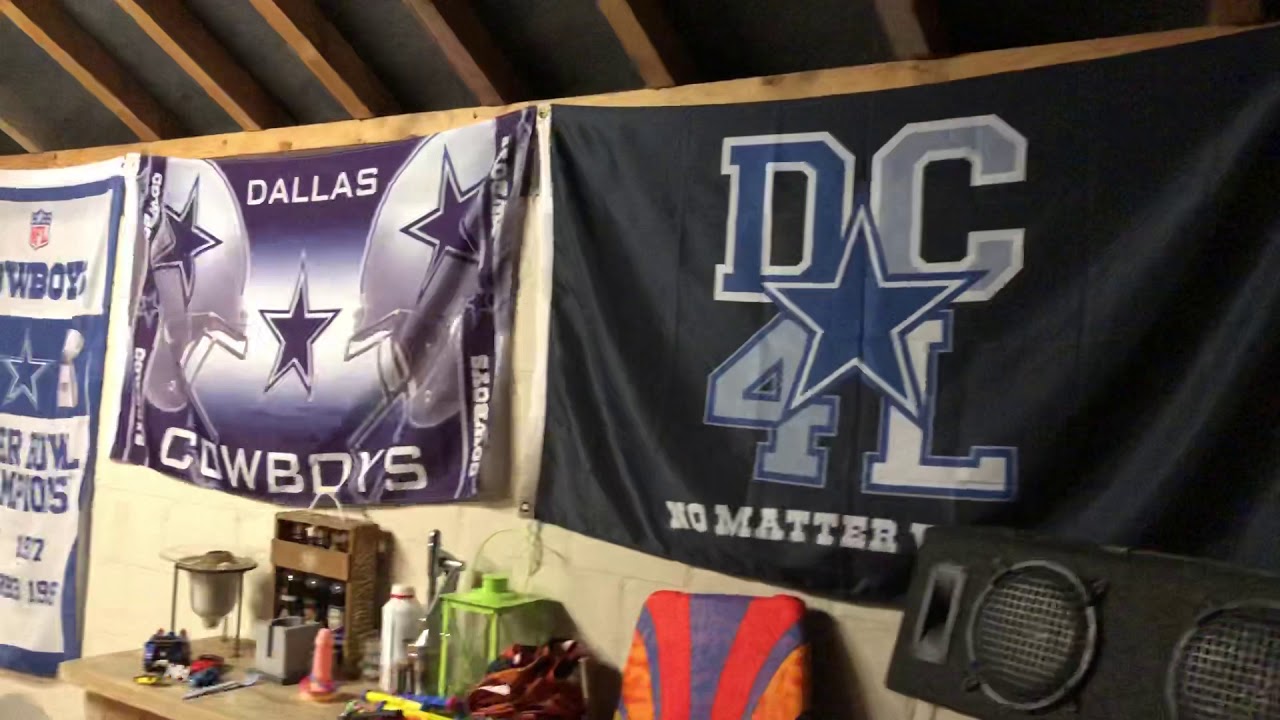 The build of my Dallas Cowboys fan cave. P1