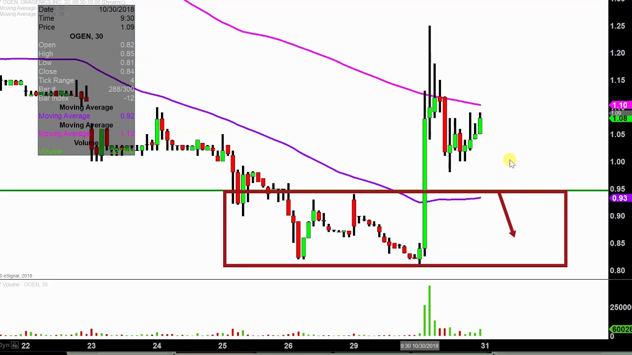 Ogen Stock Chart