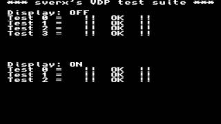 Sverx's VDP test suite PD HOMEWBREW HOME BREW FM ADDON SOUND CHIP SEGA MASTER SYSTEM HACK PSG ENHANC