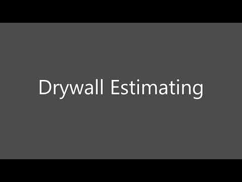 Drywall Estimating